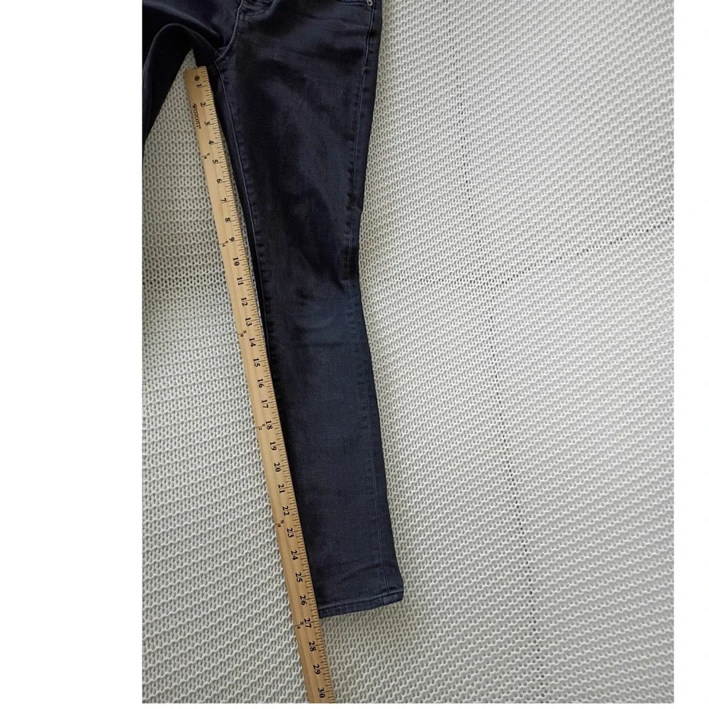 Veronica Beard Debbie High Rise Skinny Jeans Charcoal Button Fly‎ 24x27 USA $228